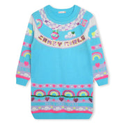 BILLIEBLUSH - Crazy Girls Knit Dress - Blue