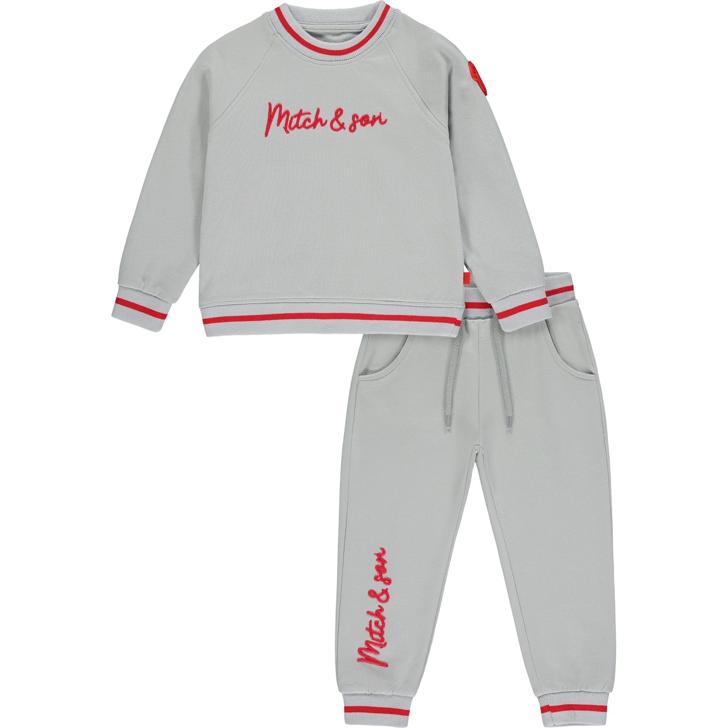 MITCH & SON - Orion Signature Logo Sweatshirt Set- Grey Mist