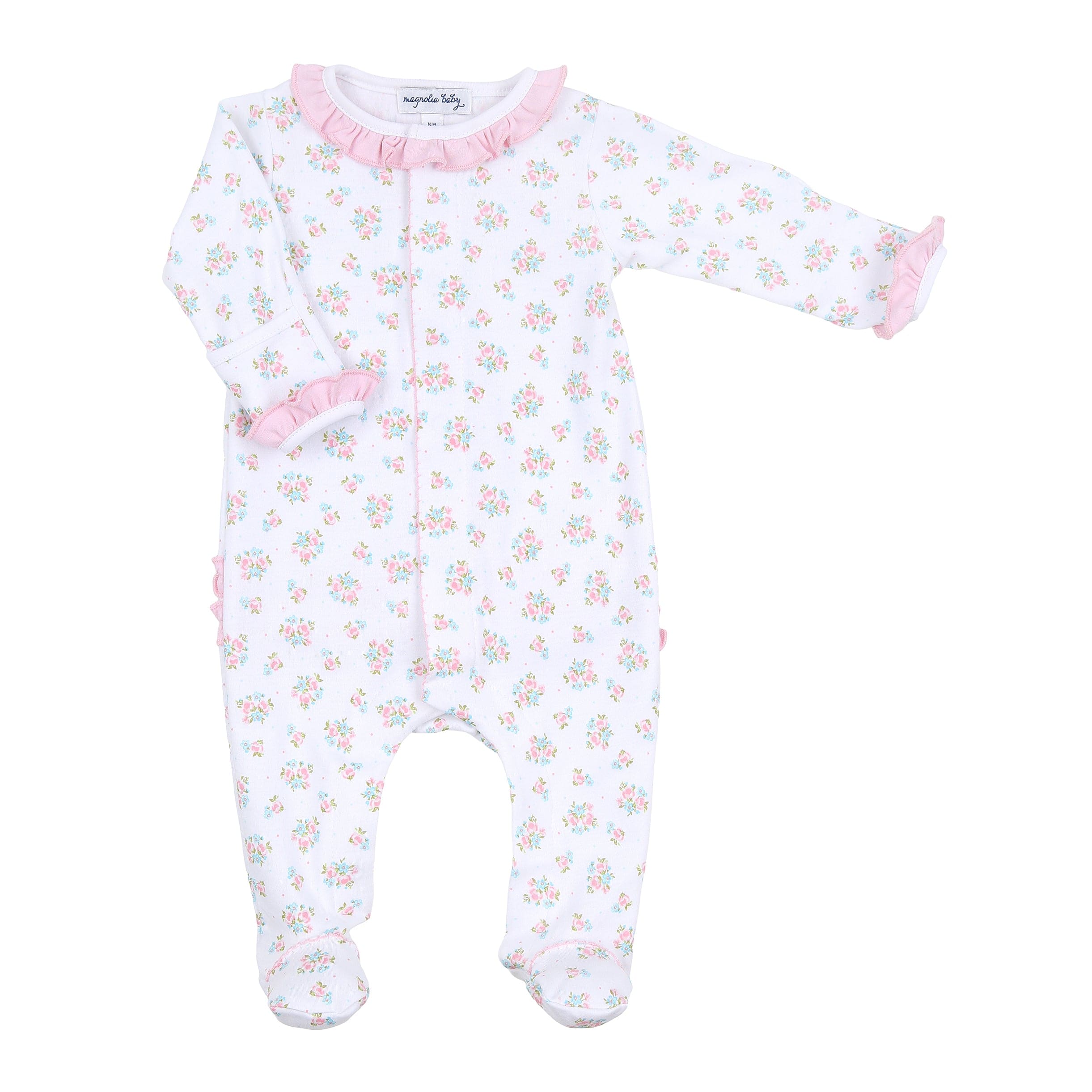 MAGNOLIA BABY - Annalise’s Classics Printed Babygrow - Pink