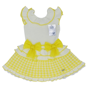 RAHIGO - Dog Tooth Dress - Yellow