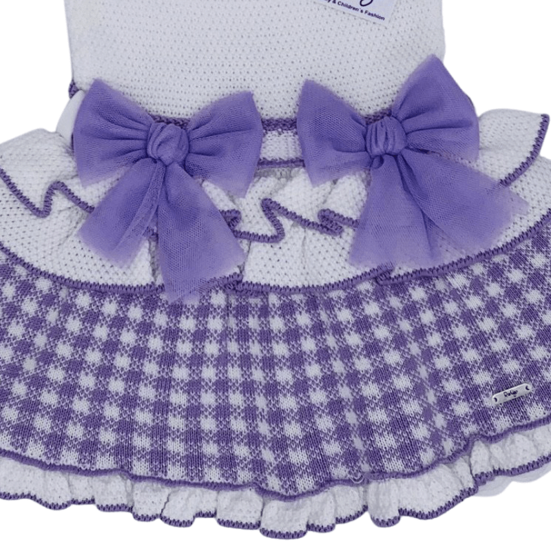 RAHIGO - Dog Tooth Dress - Lilac