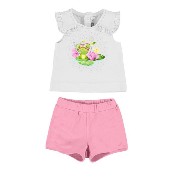 MAYORAL - Frog Short Set - Pink