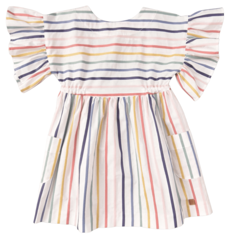 JOSE VARON Stripe Sundress