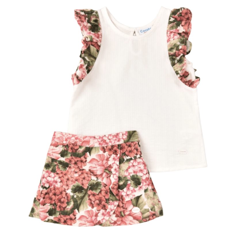 COCOTE - Floral Skort Set