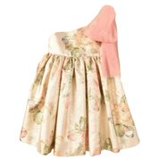 JOSE VARON - Bow Detail One Shoulder Dress - Gold