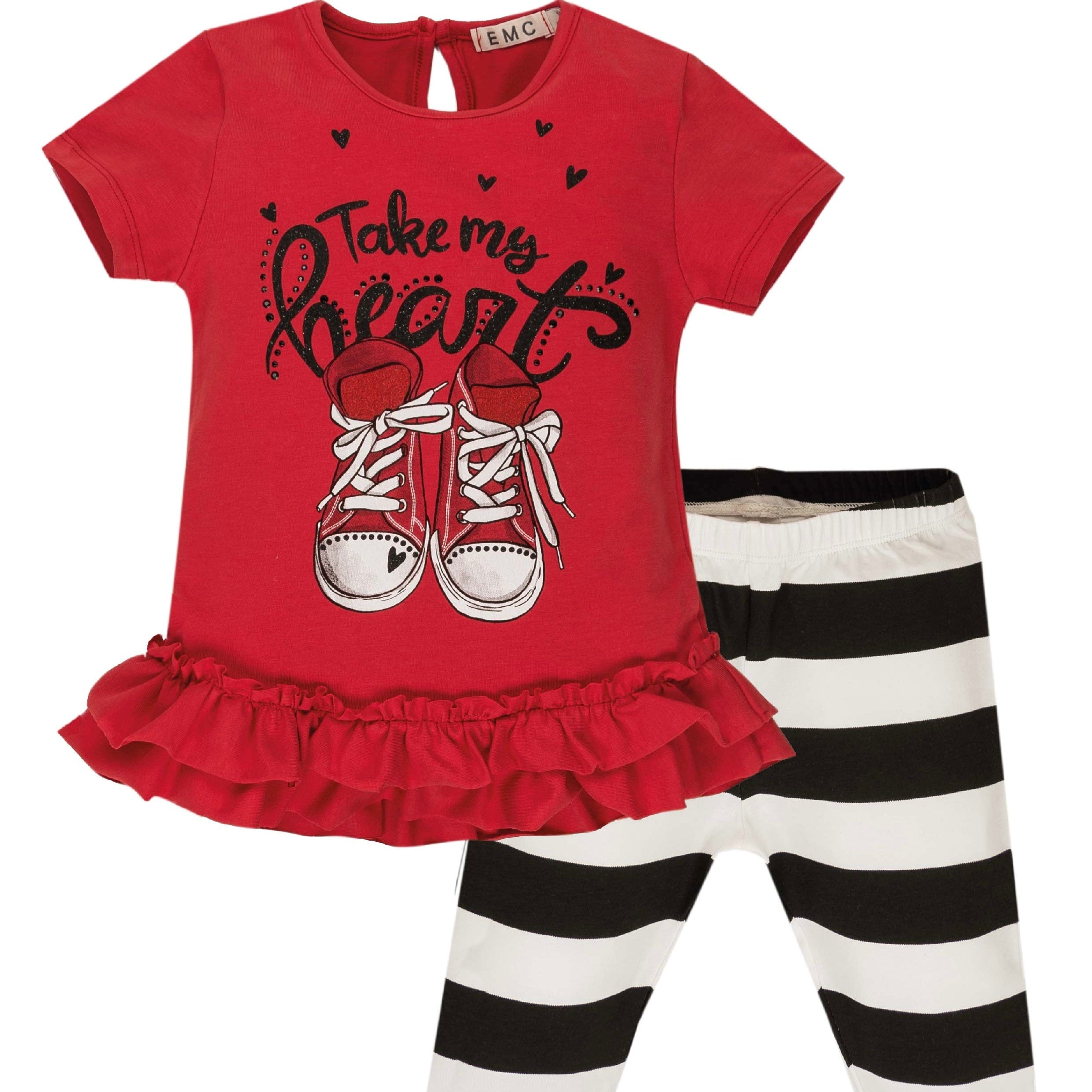 EMC - Take My HeartCycling Short Set - Red