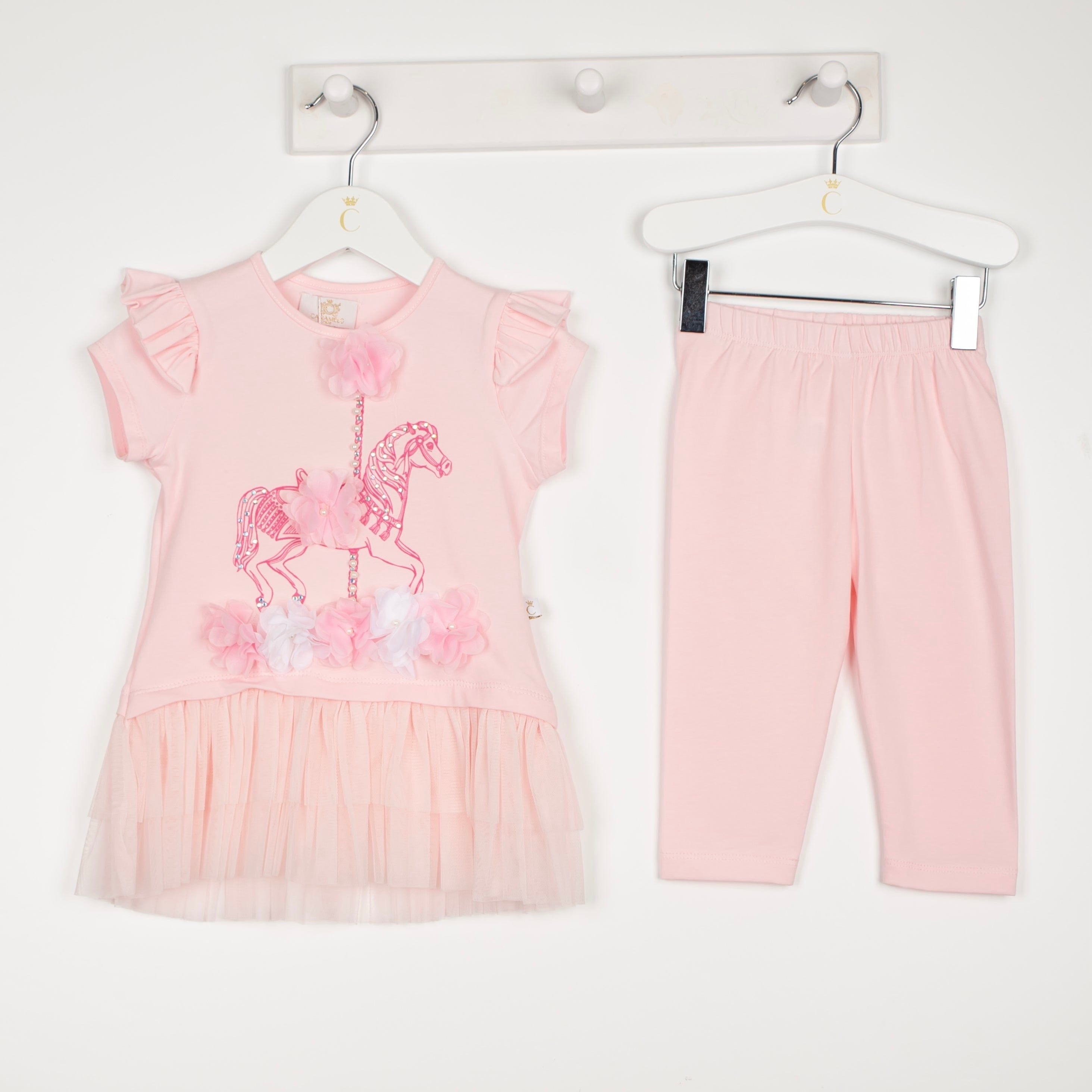 CARAMELO KIDS - Carousel Legging Set - Pink