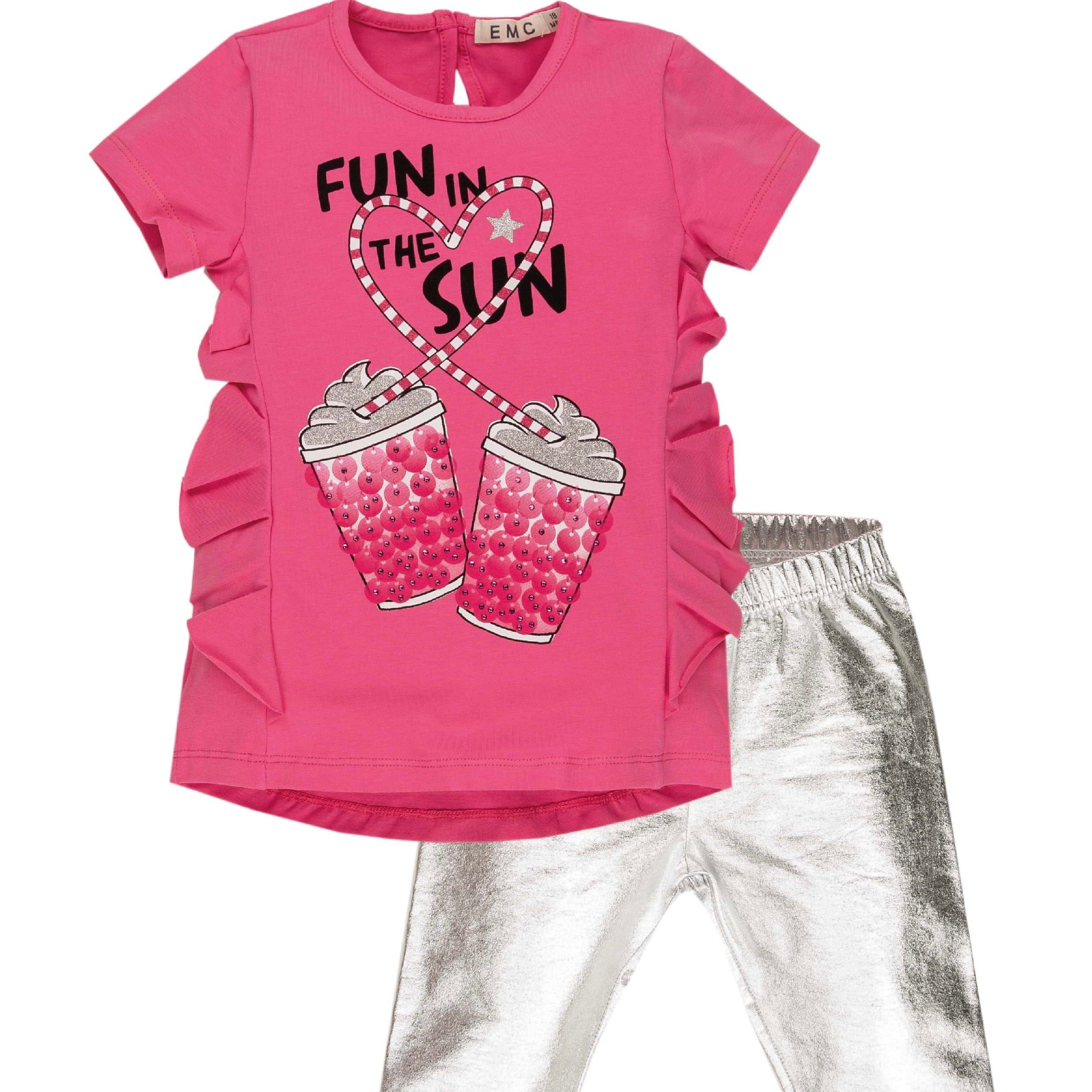 EMC - Fun In The Sun Cycling Short Set - Silver