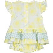 LITTLE A - Celine Buttercup Romper - Lemon