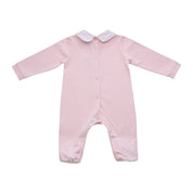 LITTLE A - Genevieve Summer Bloom Diamanté Babygrow - Pale Pink