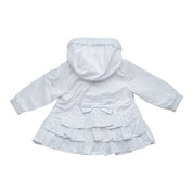 LITTLE A - Gabriella Summer Bloom Bow Frill Jacket - White