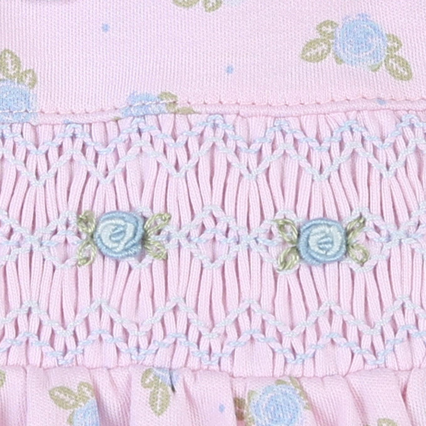 MAGNOLIA BABY - Celeste’s Smocked Bib - Pink