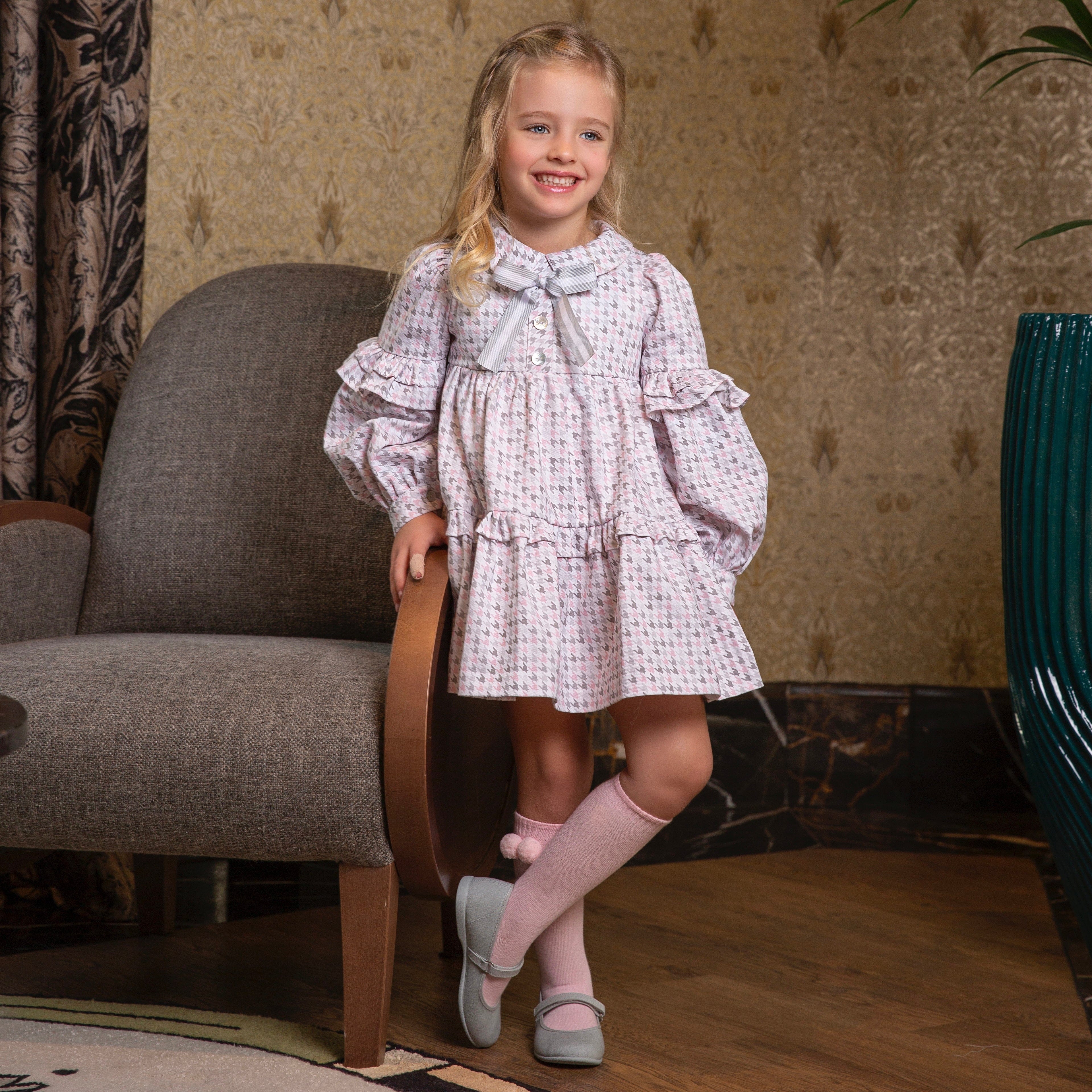 MERAKI - Dress Pata Gallo - Grey