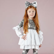 A DEE - Tilly Rose Print Legging Set - Light Grey