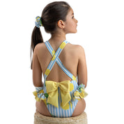MEIA PATA - Mahe Lemons Print Swimsuit - Blue