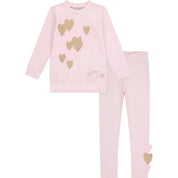 A DEE - Perla Heart Legging Set - Pale Pink