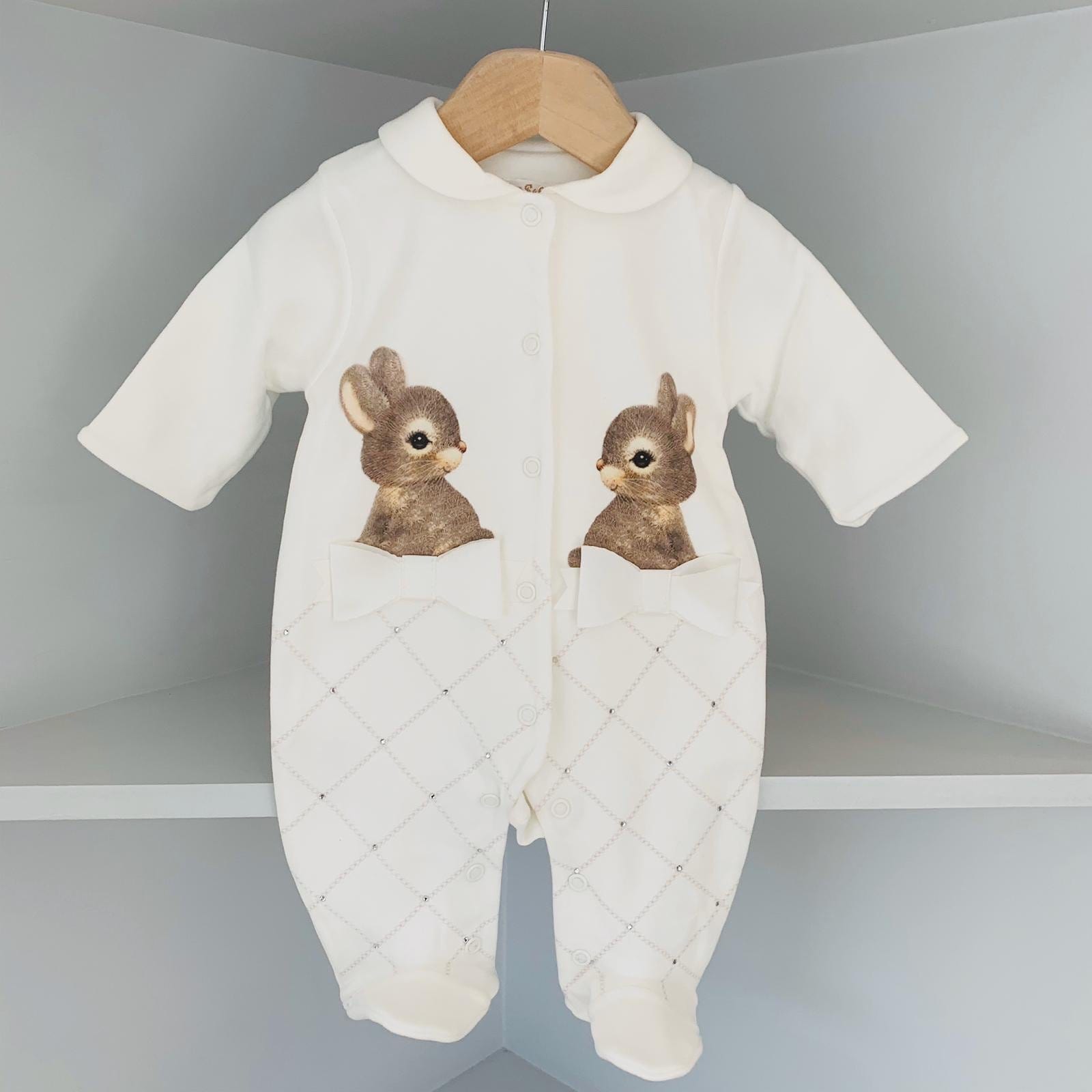 SOFIJA - Bunny Bow Babygrow
