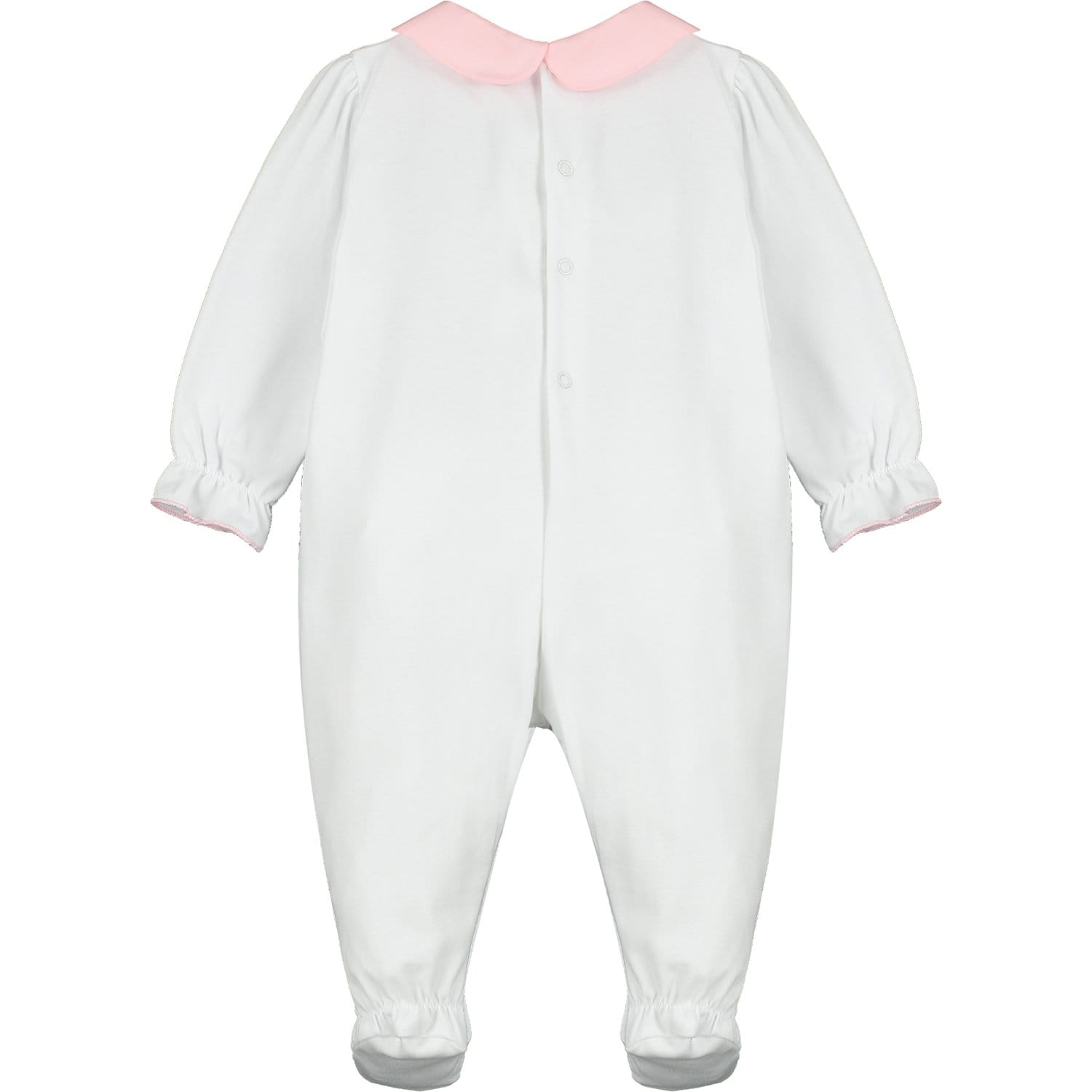 LITTLE A - Dana Diamanté Baby Grow - White