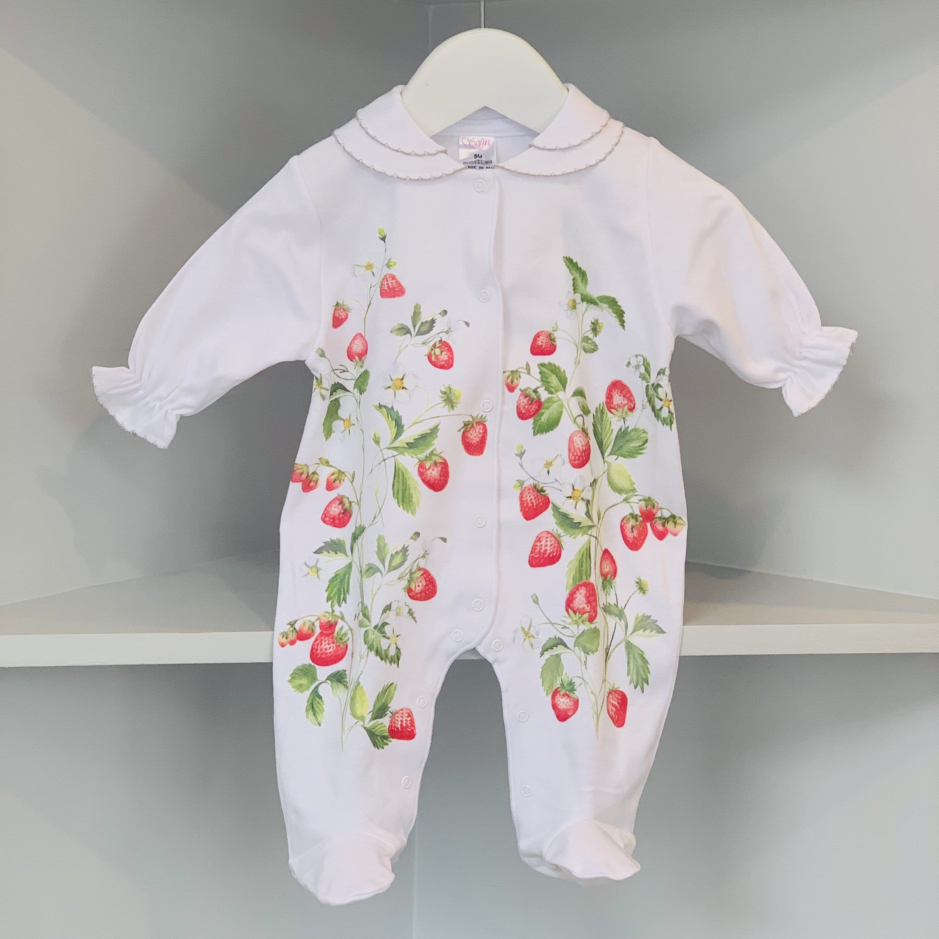 SOFIJA - Exclusive Strawberry Field Babygrow
