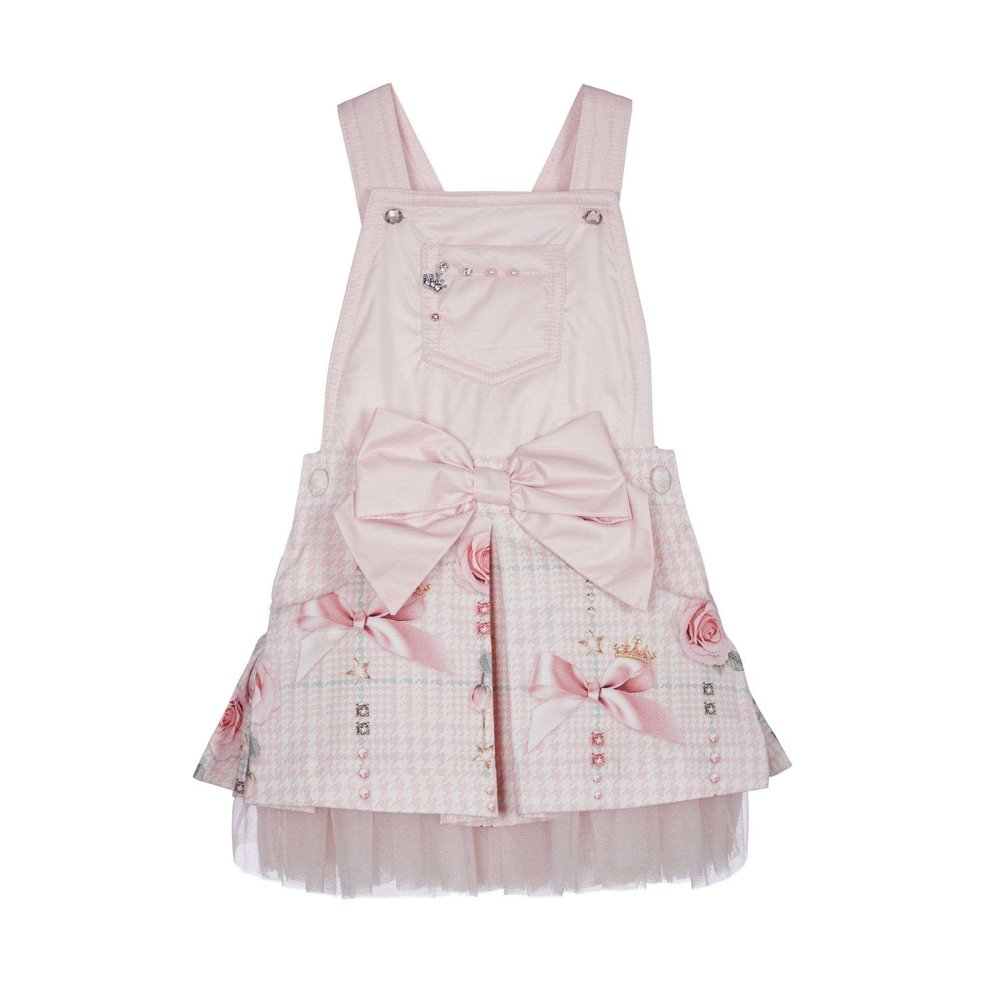 LAPIN HOUSE - Bow Pinafore With Blouse - Pink