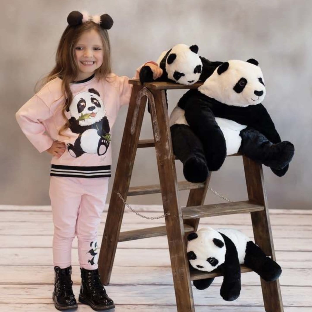 Daga - Panda Leggings Set - Pink