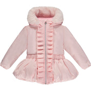 A DEE - Thea Front Frill Short Jacket - Pale Pink
