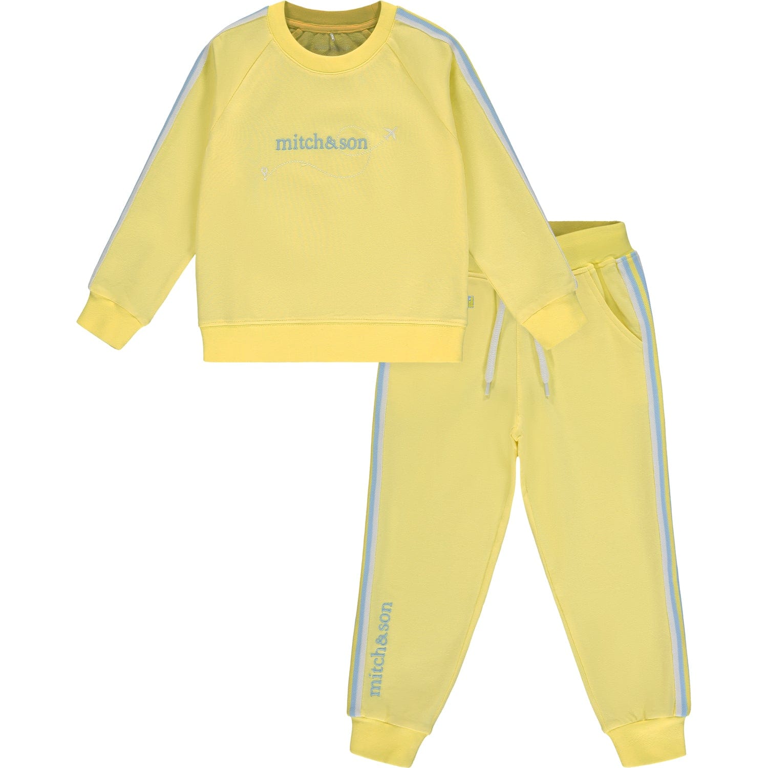 MITCH & SON - Jasper A Time To Fly Tape Tracksuit - Lemon