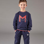 MITCH - Genoa Signature Logo Tracksuit - Blue Navy