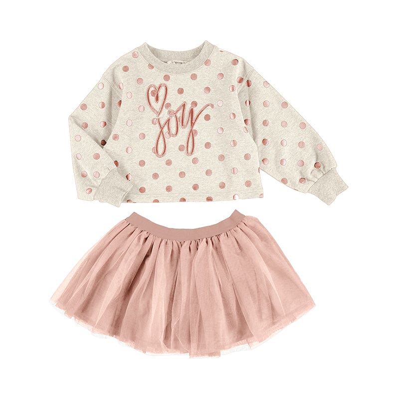 MAYORAL - Tulle Skirt Set - Blush