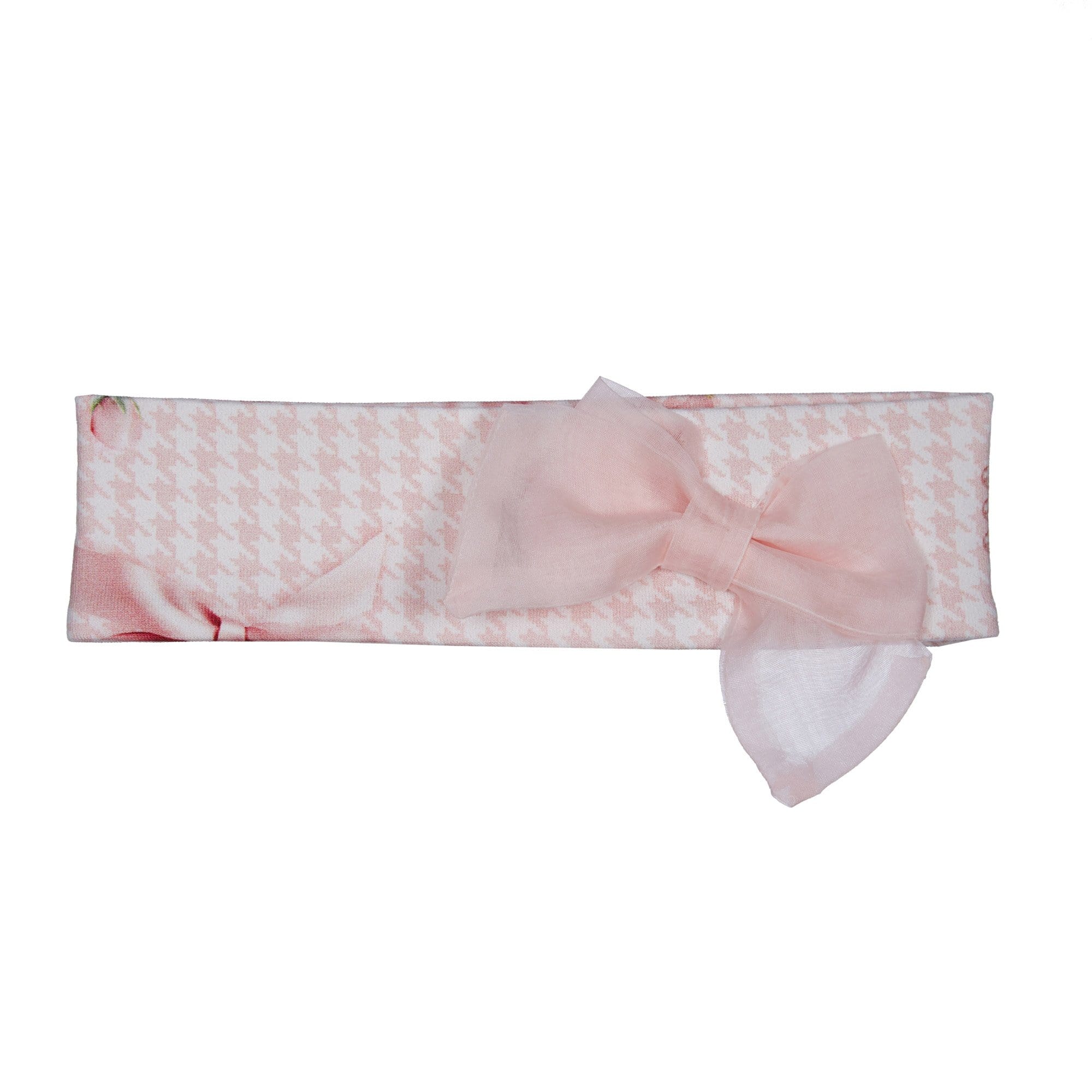 LAPIN HOUSE - Dog Tooth Bow Baby Set - Pink