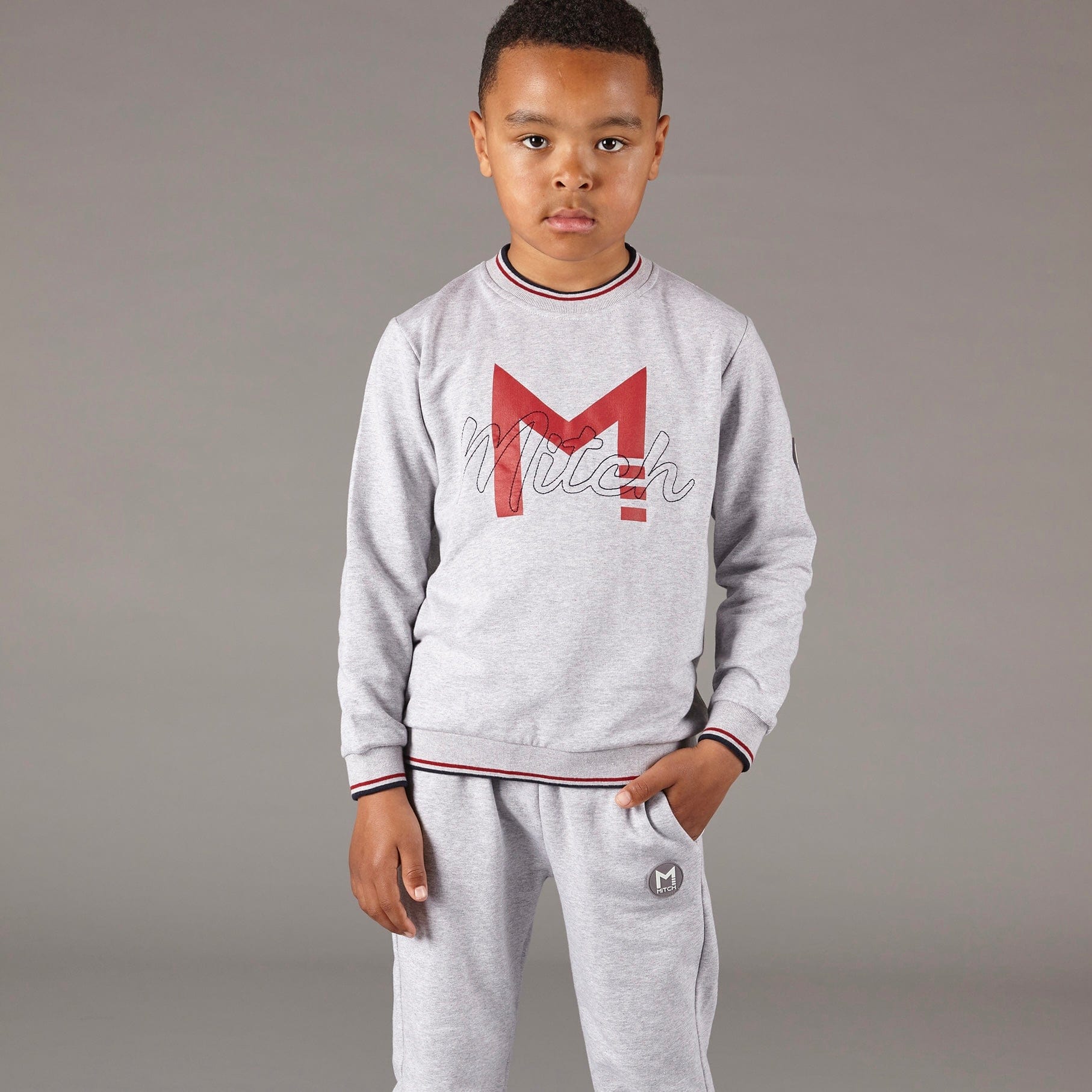 MITCH - Genoa Signature Logo Tracksuit - Grey