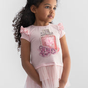 CARAMELO KIDS - Perfume Bottle Legging Set - Pink