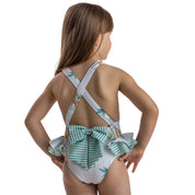 MEIA PATA - Mahe Giraffe Print Swimsuit - Green
