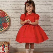 BLUEBELLS - Trixabelle Organza Dress - Red