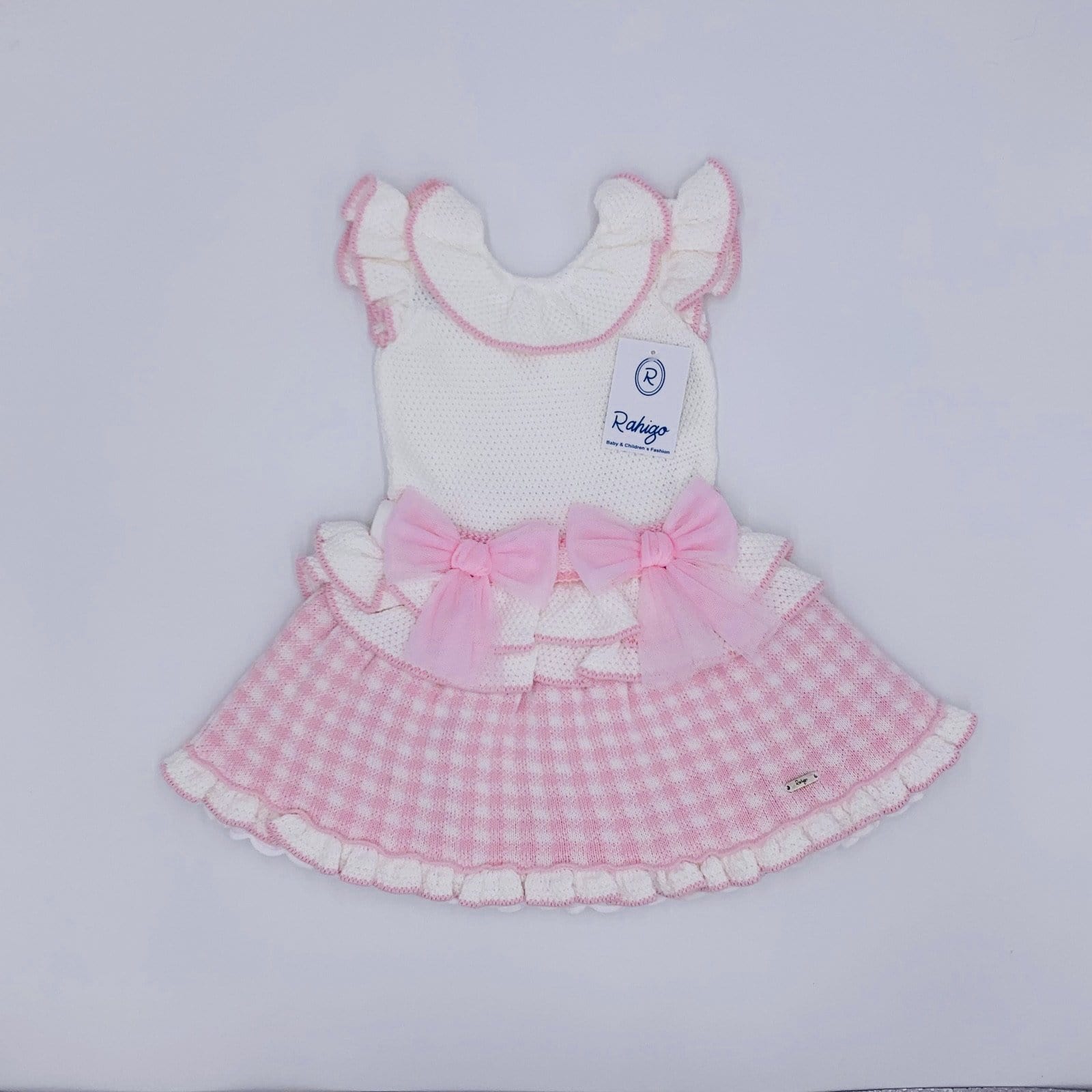 RAHIGO - Dog Tooth Dress - Pink