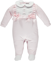Piccola Speranza - Bib Trim Babygrow - Pink