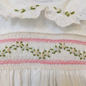 ANNAIFE - Exclusive Swiss Dot Garland Smock Dress