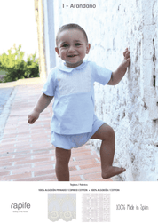 Rapife - Broderie Anglaise Detail  Two Piece Set - Blue