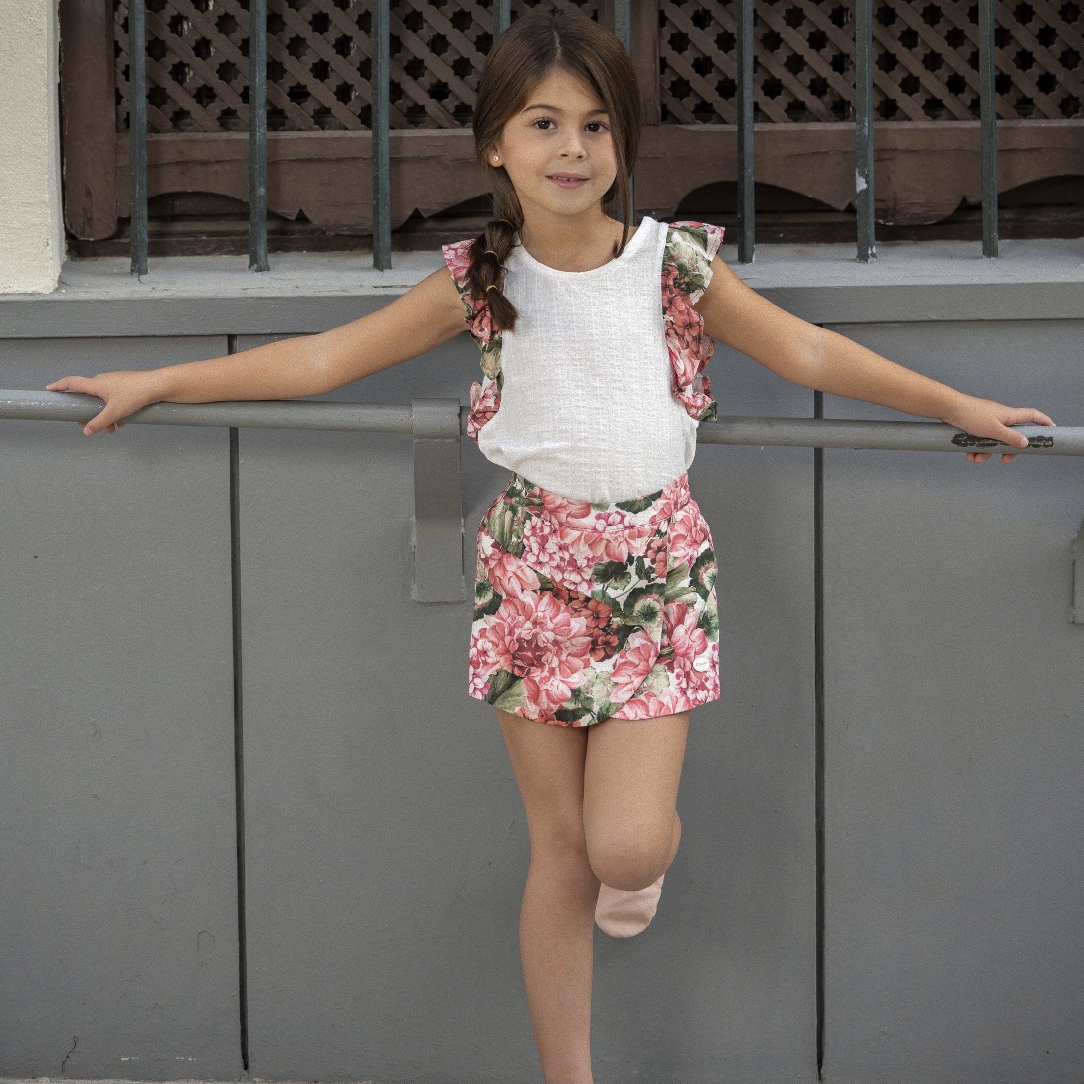 COCOTE - Floral Skort Set