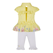 LAPIN HOUSE - Blouse Capri Legging Set