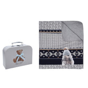 LAPIN HOUSE - Winter Rabbit Blanket - Grey