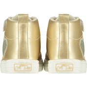 A DEE - Sweetheart Glitter High Top Trainers - Light Gold
