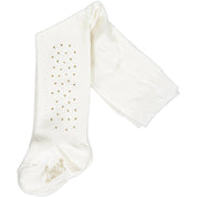 LITTLE A - Sparkle Tights - White