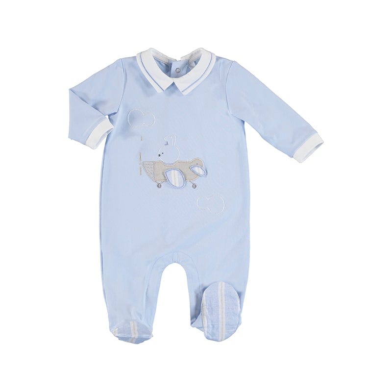 MAYORAL - Aeroplane Onesie - Baby Blue