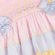 PRETTY ORIGINALS - Smocked Dress Set & Hairband  - Multi
