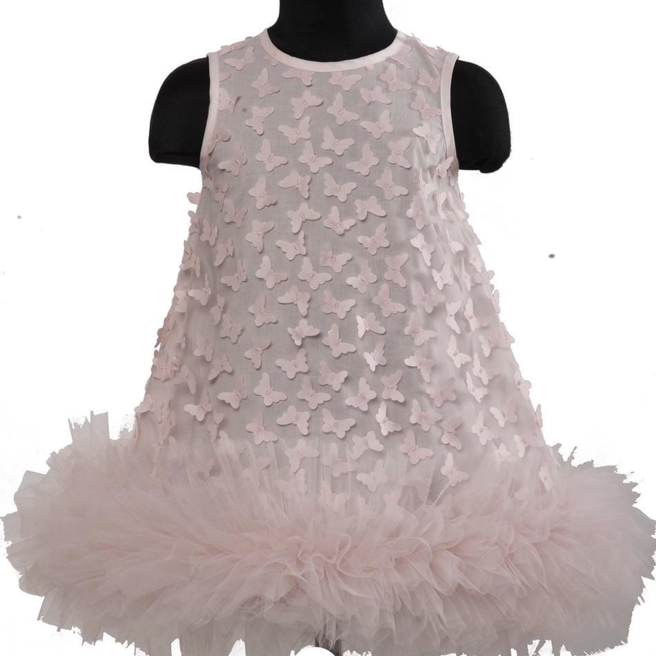 DAGA BABY PINK BUTTERFLY DRESS