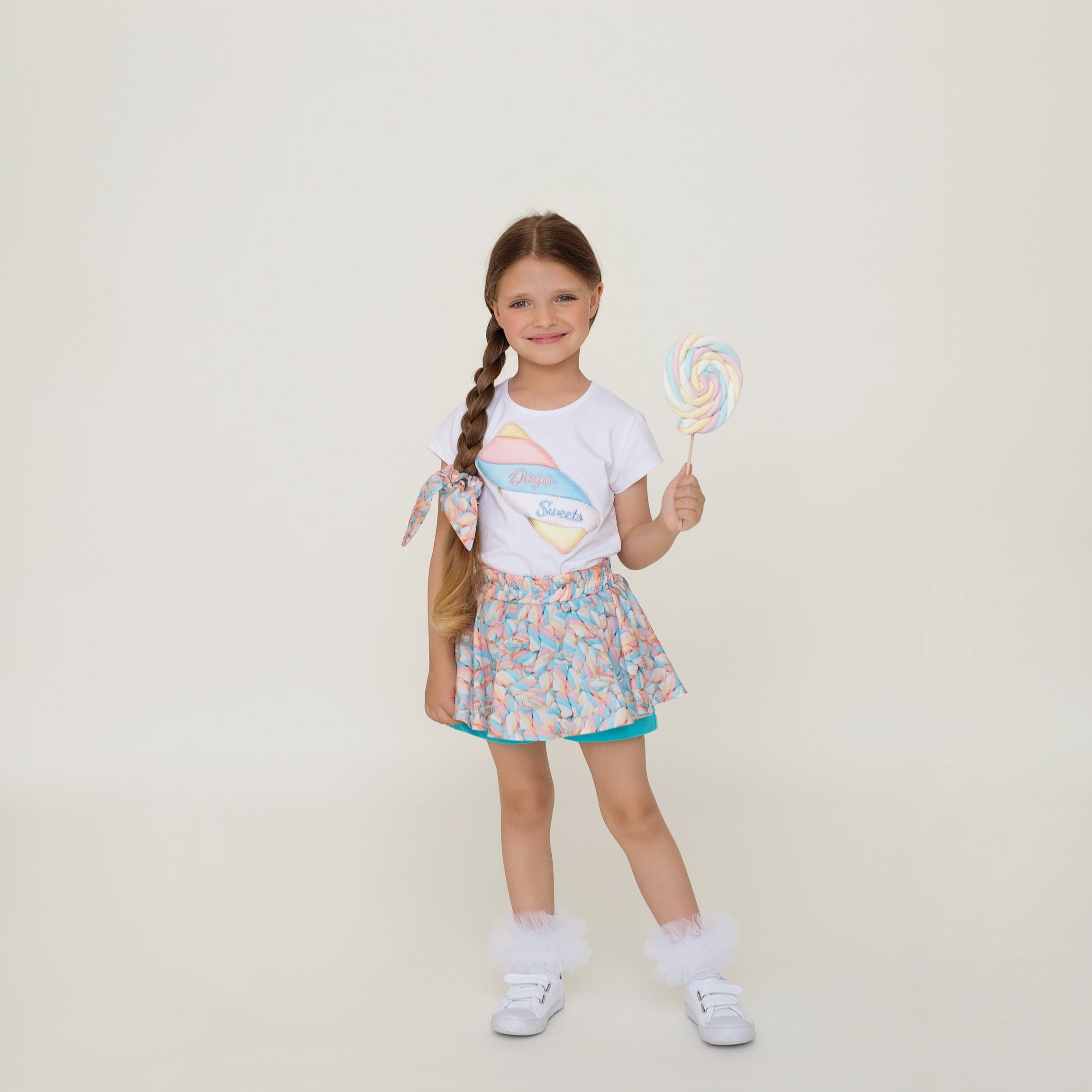 Daga - Yummy Yummy Skort Set - White