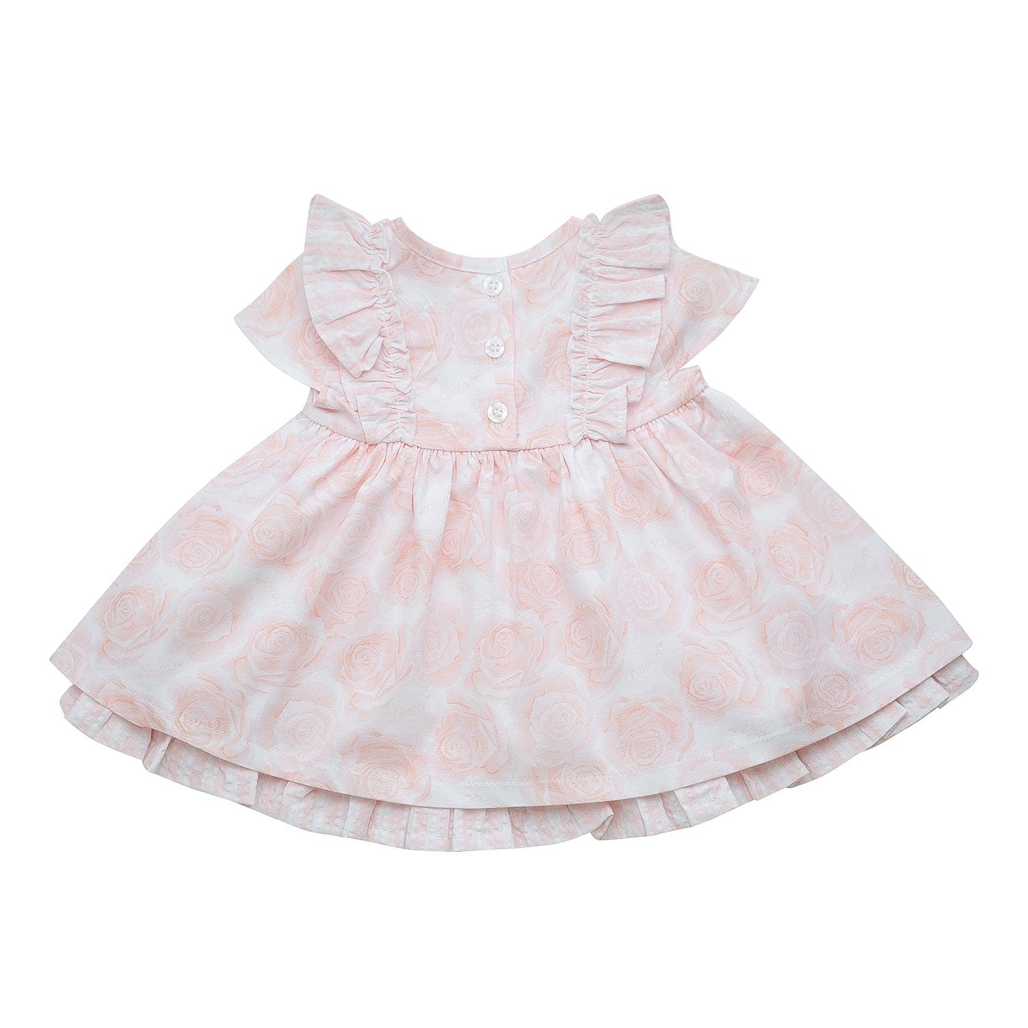 LITTLE A - Gweneth Summer Bloom Rose Dress - White