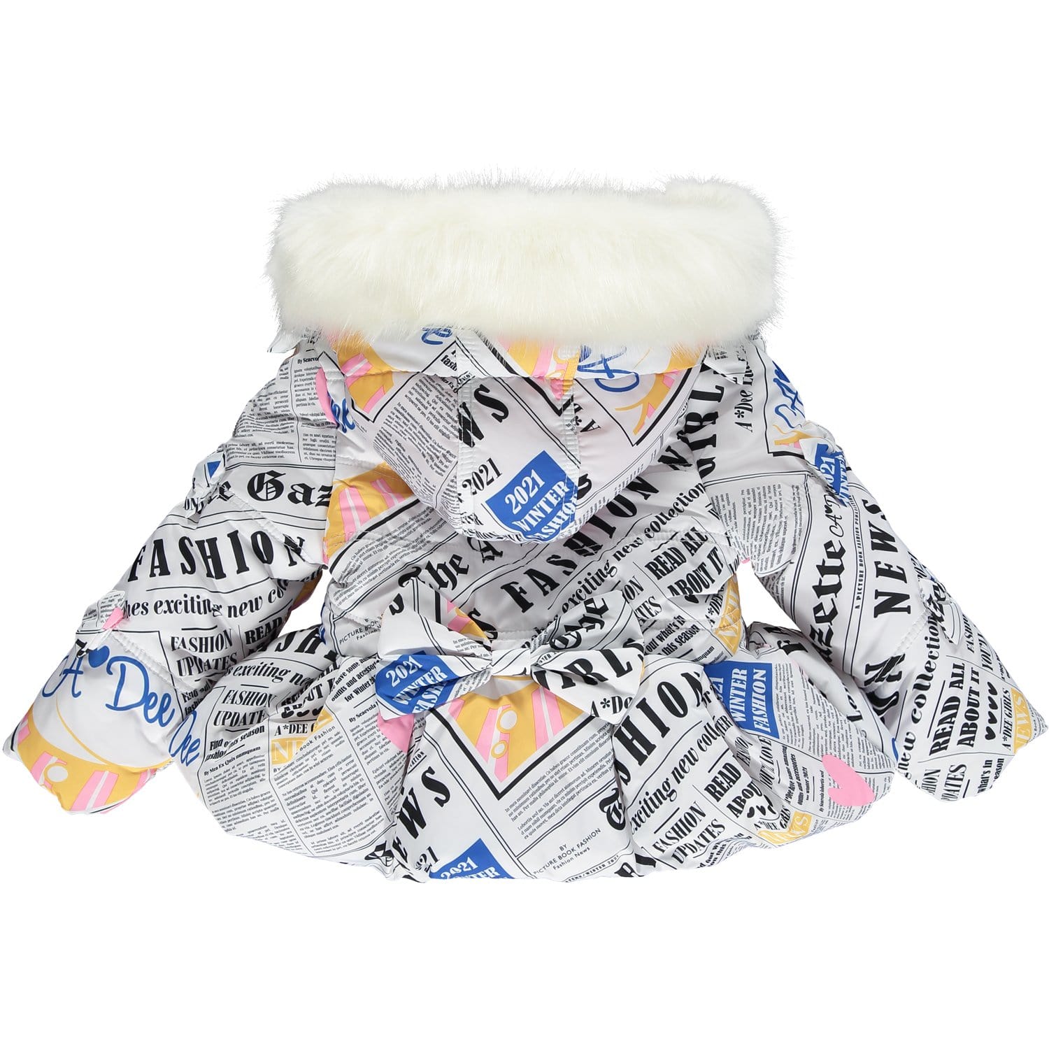 A DEE - Gazette Newspaper Jacket - White