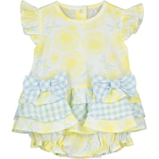 LITTLE A - Celine Buttercup Romper - Lemon